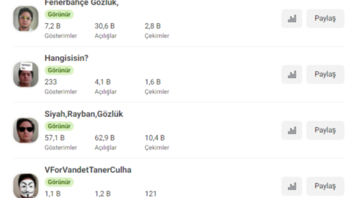 instagram için yüz efektleri yapıyorum