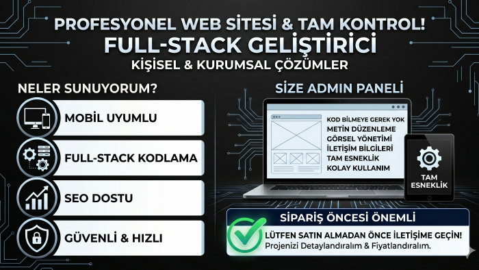 sizler için özel kodlanmış web siteleri üretebilirim