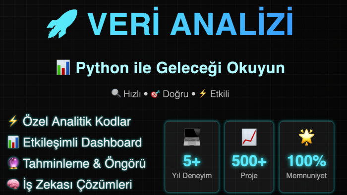veri analizi ve görselleştirme yapabilirim