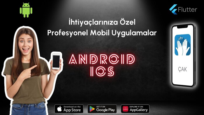 Android ve iOS mobil uygulamaları geliştirebilirim