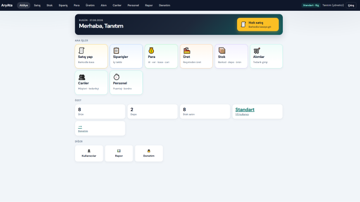 işletmeniz için AI destekli stok ve CRM paneli kurabilirim