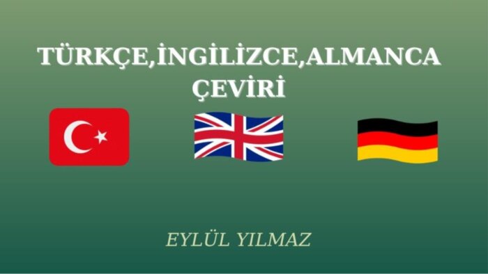 kaliteli İngilizce ve Almanca çeviriler yaparım