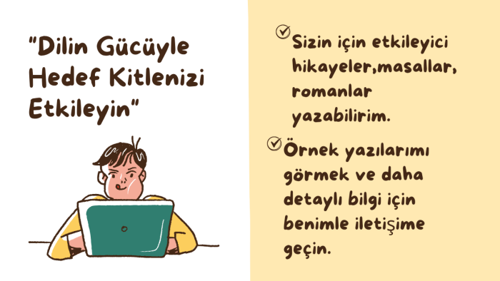 hikaye ve masal üzerine metinler yazabilirim