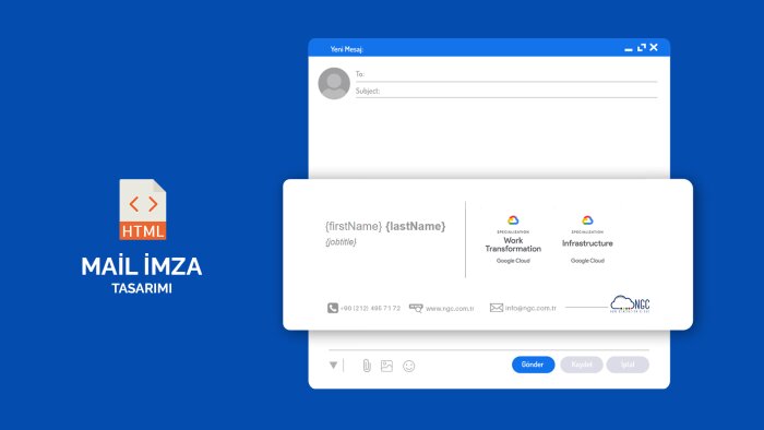 mail imzalarınızı HTML olarak hazırlarım