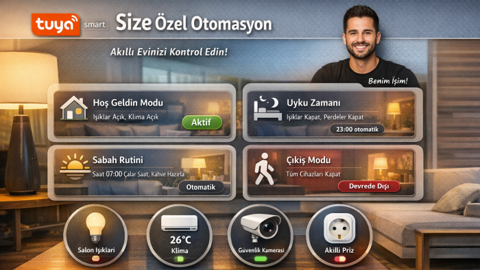 tuya smart cihazlarınızı tek panelde yönetmenizi sağlarım