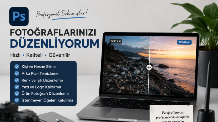 fotoğraflarınızı photoshop ile profesyonelce düzenliyorum