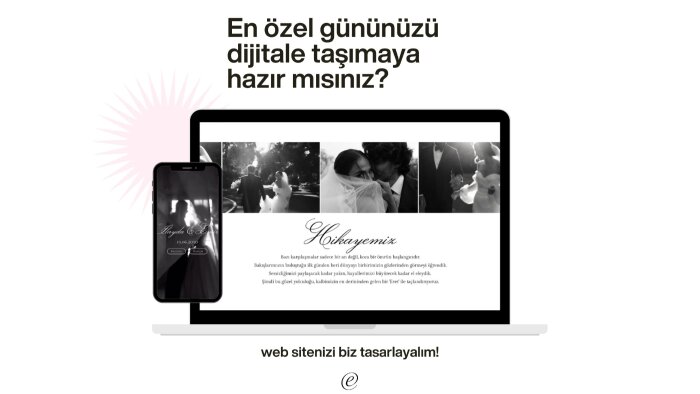 size özel düğün web sitesi tasarlarım