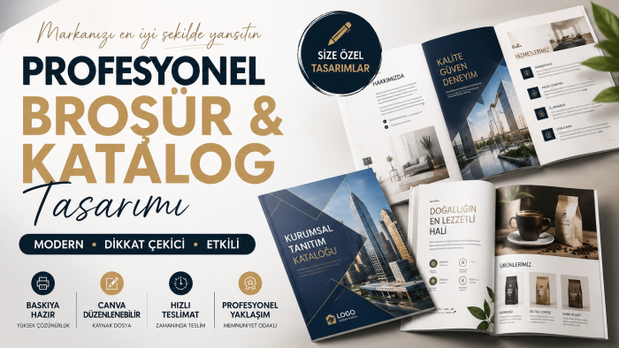  markanıza özel broşür ve katalog tasarlıyorum