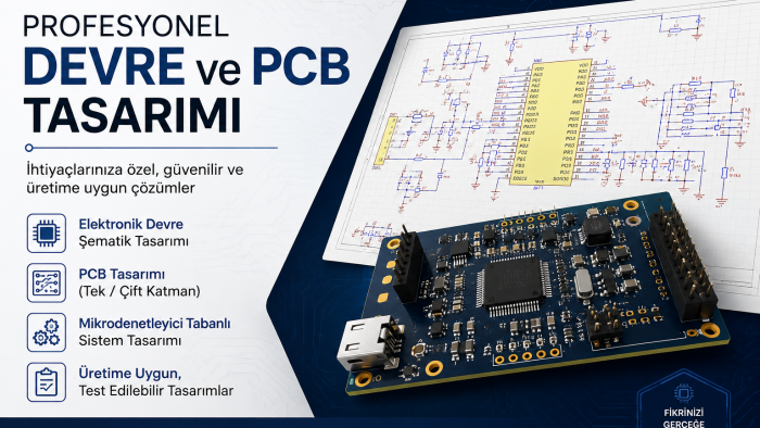 elektronik ve gömülü yazılım projeleri geliştiririm