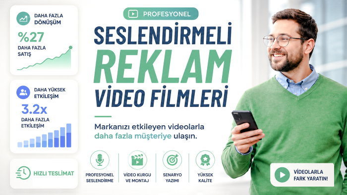 seslendirmeli profesyonel reklam filmleri hazırlayabilirim