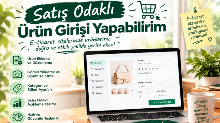 satış odaklı ürün girişi yapabilirim