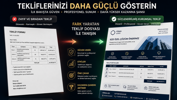 kurumsal teklif dosyanızı güçlendiririm