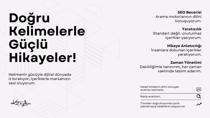 sosyal medyanız için SEO uyumlu, etkileşimli yazılar yazarım