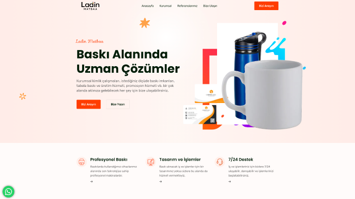 profesyonel şekilde one page (yaprak site) sitenizi yaparım