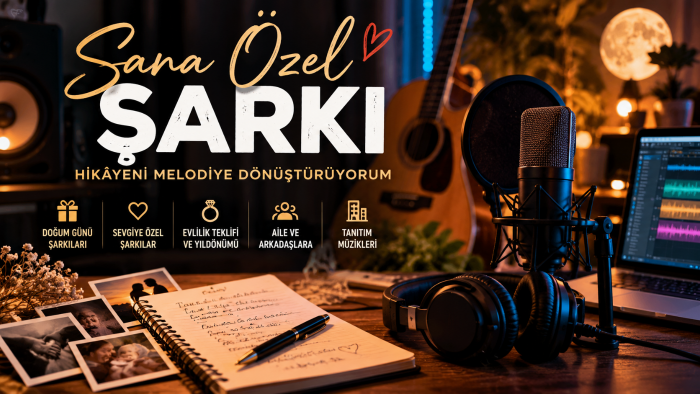 sevdiklerinize özel isimli ve duygusal şarkı yaparım