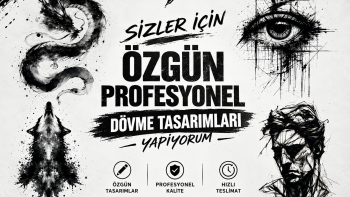 özgün profesyonel dövme tasarlıyorum