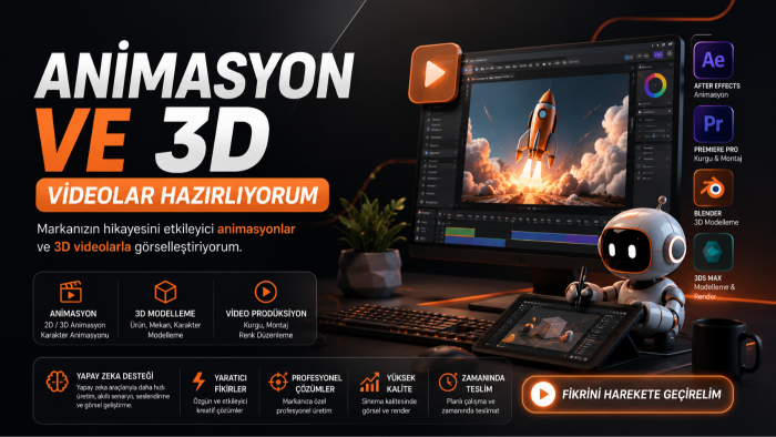 profesyonel animasyon videoları hazırlıyorum