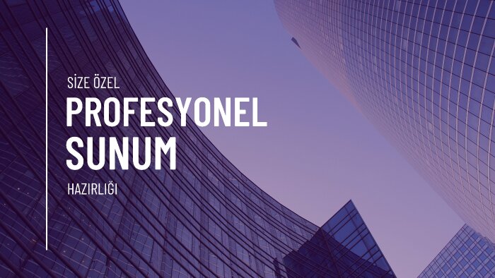 istediğiniz konuda sunum hazırlayabilirim