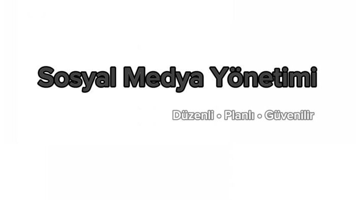 sosyal medya hesabınızı düzenli ve planlı şekilde yönetirim