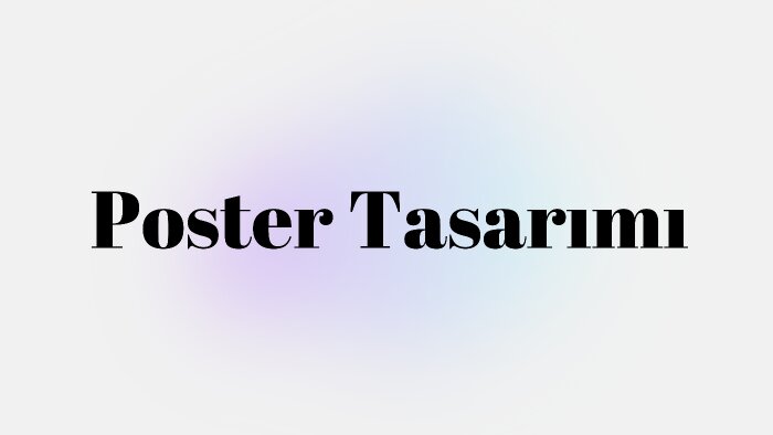 sizin için etkileyici ve modern poster tasarlayabilirim