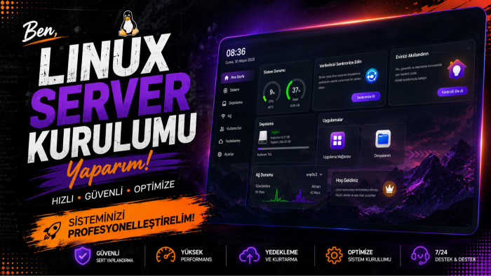 linux server kurulumu yaparım