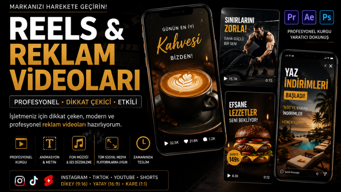 profesyonel Instagram Reels ve reklam videosu hazırlarım