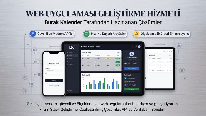modern ve ölçeklenebilir özel web uygulaması yaparım