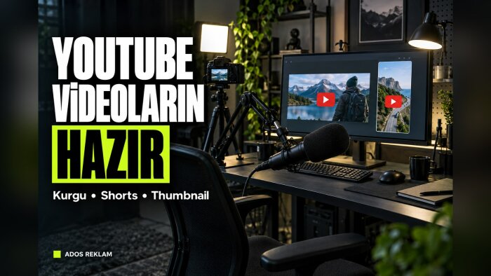 youtube ve sosyal medya kanallarınız için video üretirim