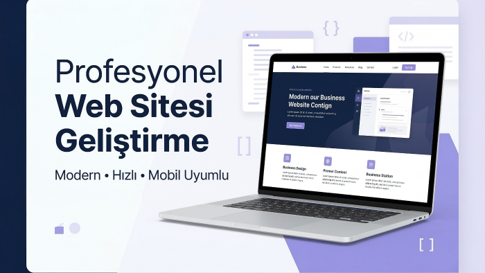 size modern ve özel yazılmış web sitesi geliştiririm