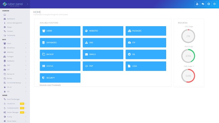 sunucunuza 1 günde cyberpanel kurulumu yapabilirim