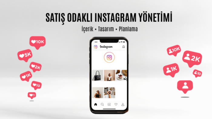Instagram yönetimi ve içerik üretim ve planlamasını yaparım