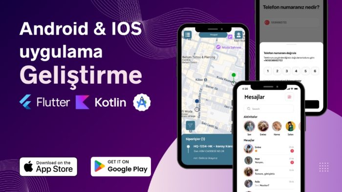 fikrinizi Android ve iOS uyumlu uygulamaya dönüştürürüm