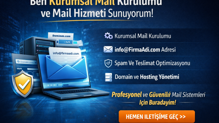 kurumsal mail kurulumu ve yönetimi yaparım