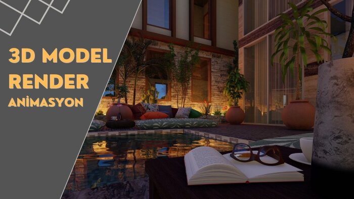 mimari tasarım, 3d modelleme ve render hizmeti veriyorum