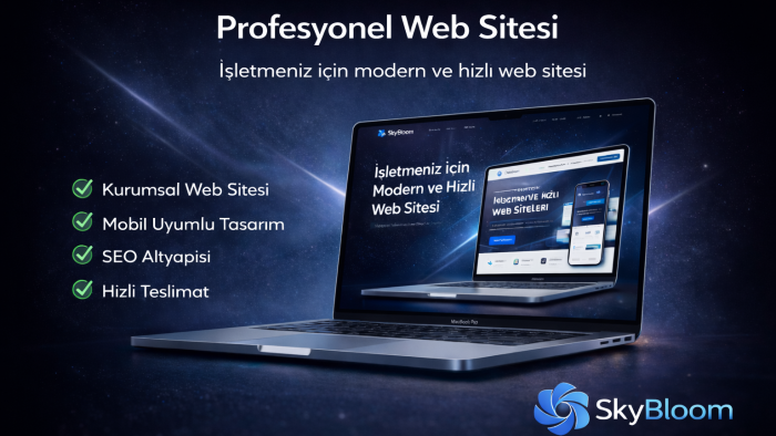 işletmeniz için modern ve profesyonel web sitesi tasarlarım