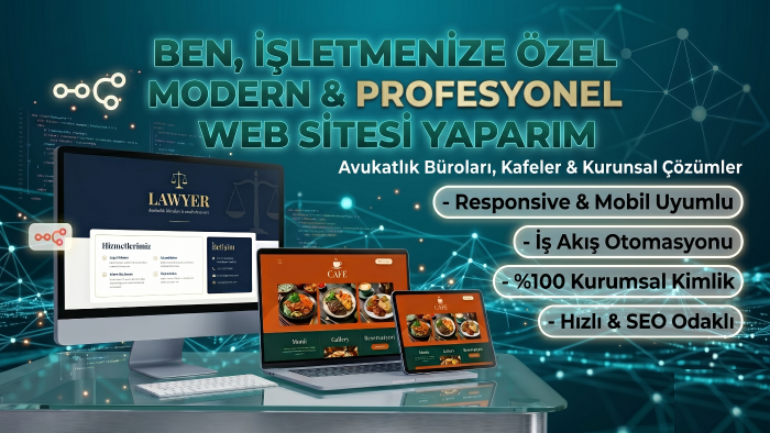 işletmeniz için modern ve profesyonel web sitesi yaparım