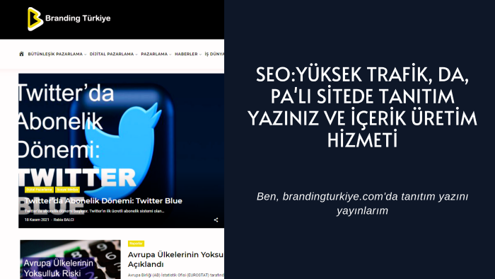 Google news kayıtlı sitemde tanıtım yazını yayınlarım