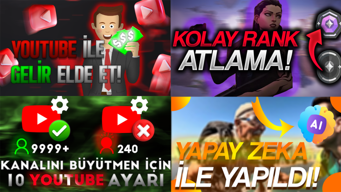 en dikkat çekici thumbnailleri yapabilirim