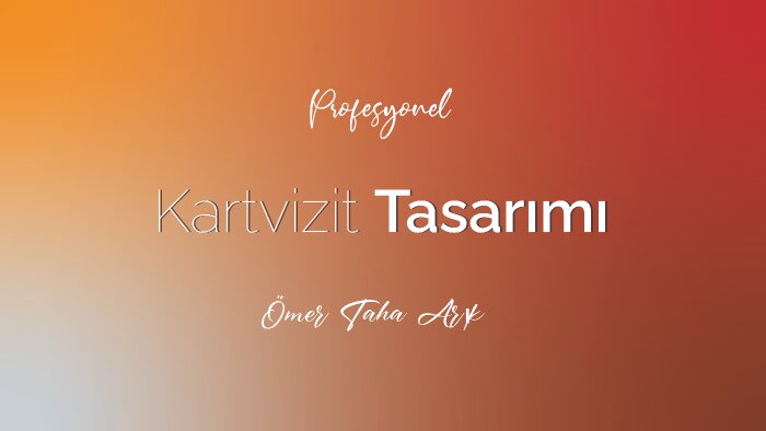 şık bir kartvizit tasarlayabilirim