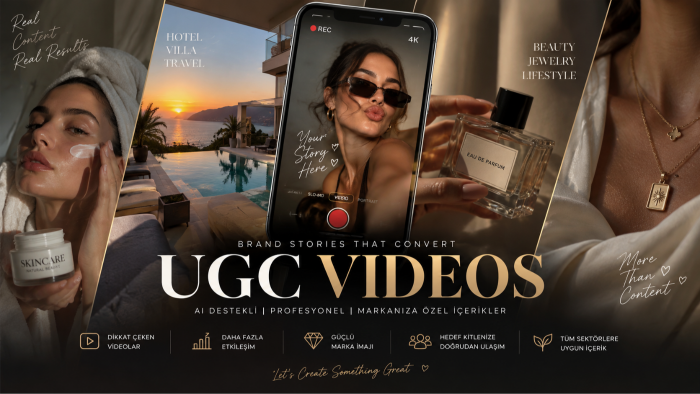markanıza özel profesyonel UGC videoları hazırlarım