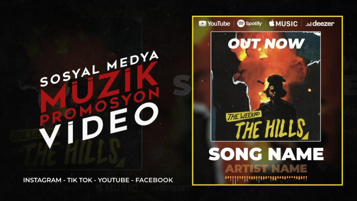 sosyal medya için müzik visualizer videonuzu yapıyorum