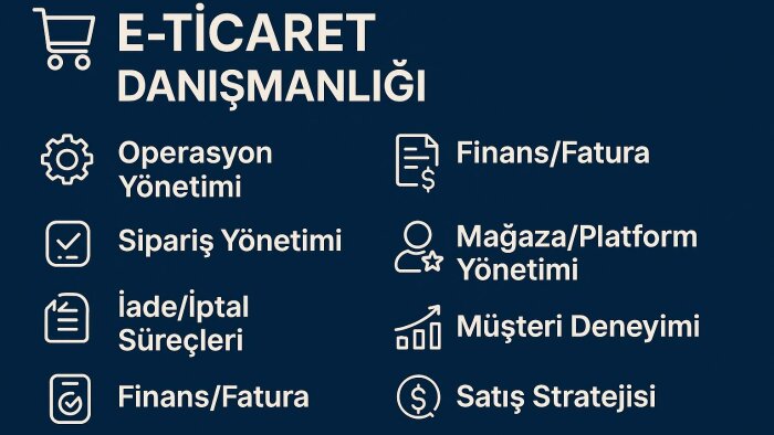 e-ticaret süreçlerinde uzman danışmanlık sunarım