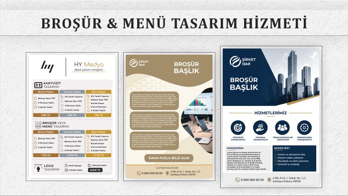 broşür ve menü tasarımı yaparım