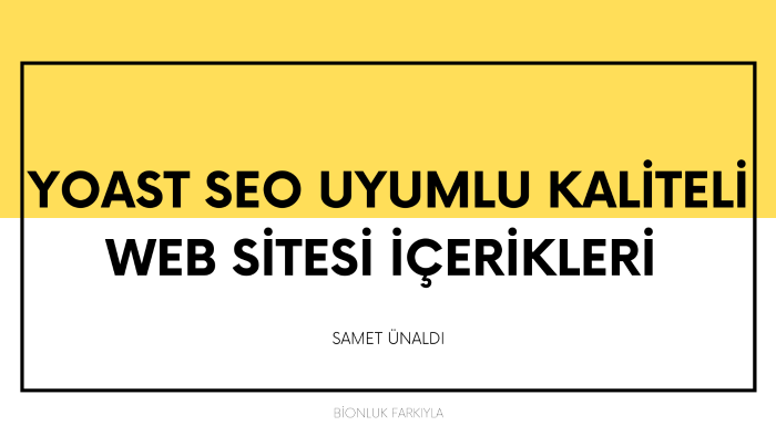 web siteniz için etkileyici içerikler oluştururum