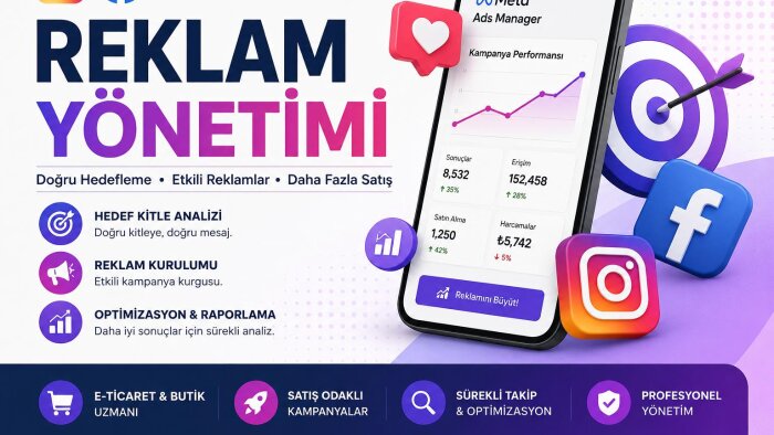 Instagram ve Facebook reklam yönetimi yaparım