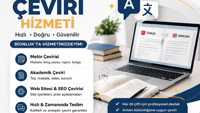 İngilizce Türkçe anlam odaklı ve profesyonel çeviri yaparım