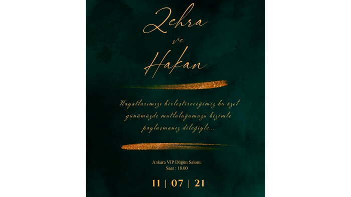 özel günleriniz için hayalinizdeki davetiyeyi tasarlarım