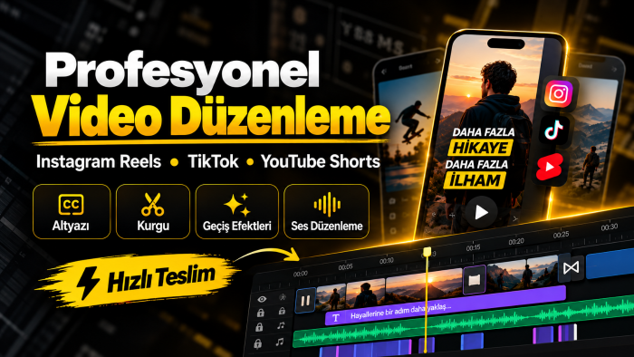 sosyal medya videolarınızı düzenlerim