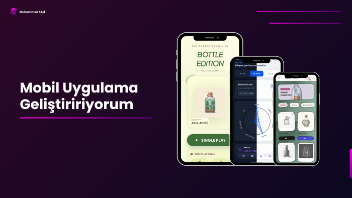 mobil uygulamaları geliştiririm