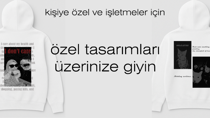 giyim ürünlerinin üzerine tasarım yapıyorum